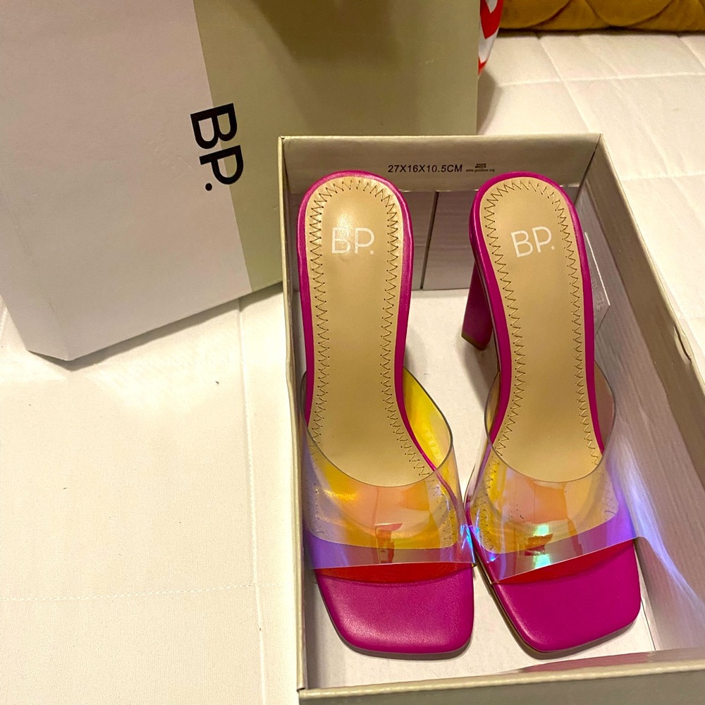 Barbie pink color! BP Nordstrom sling back heel. Slightly new only wore once